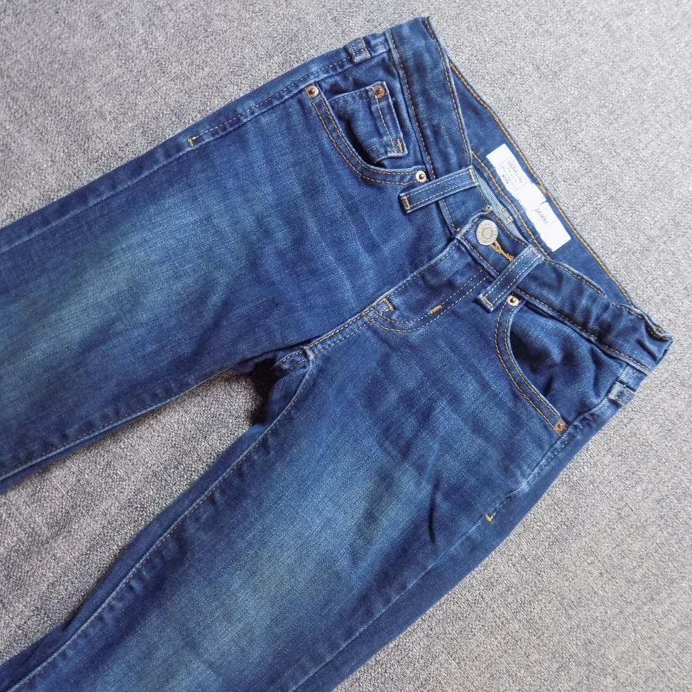 Signature Levi Strauss Skinny Jeans Girls 7 Blue Good Stretch Medium Wash 1797